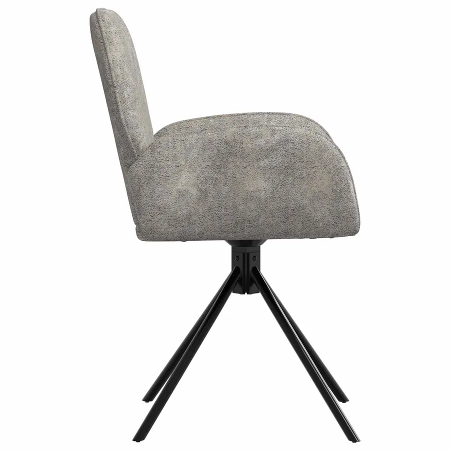 Chaises de salle à manger pivotantes 4 pcs Simili daim - 4