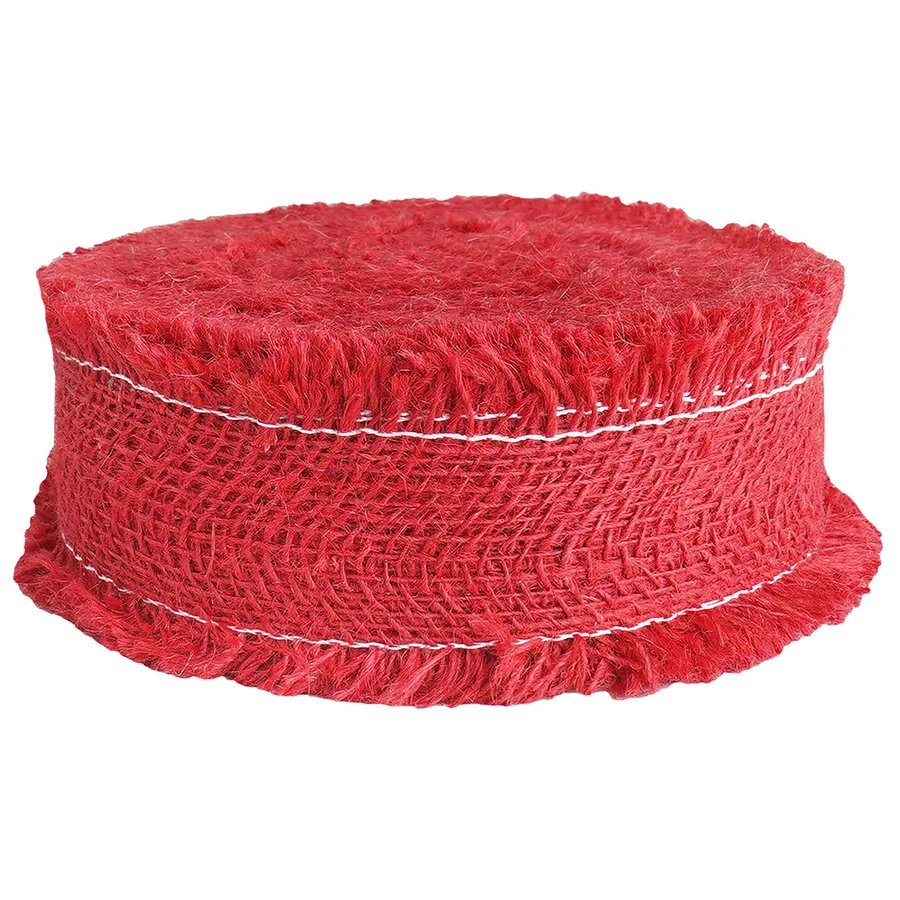 Rouleau de jute Rouge 5 x 5000 cm - 2