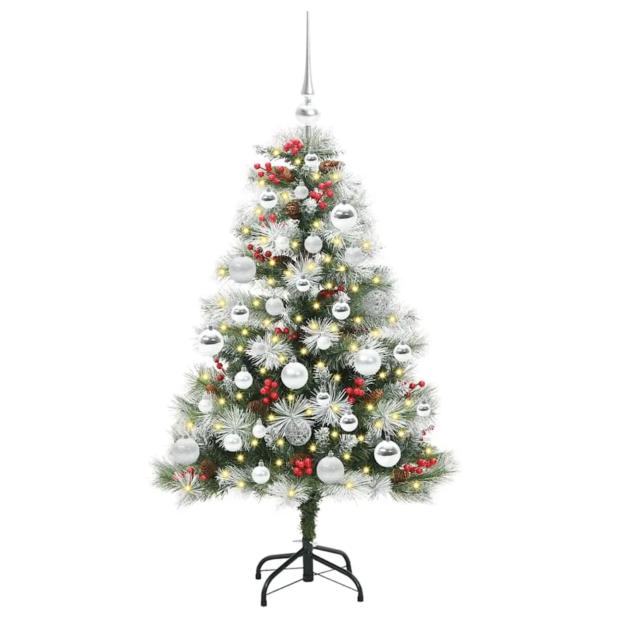 Sapin de Noël artificiel Vert et blanc 120 cm - 3