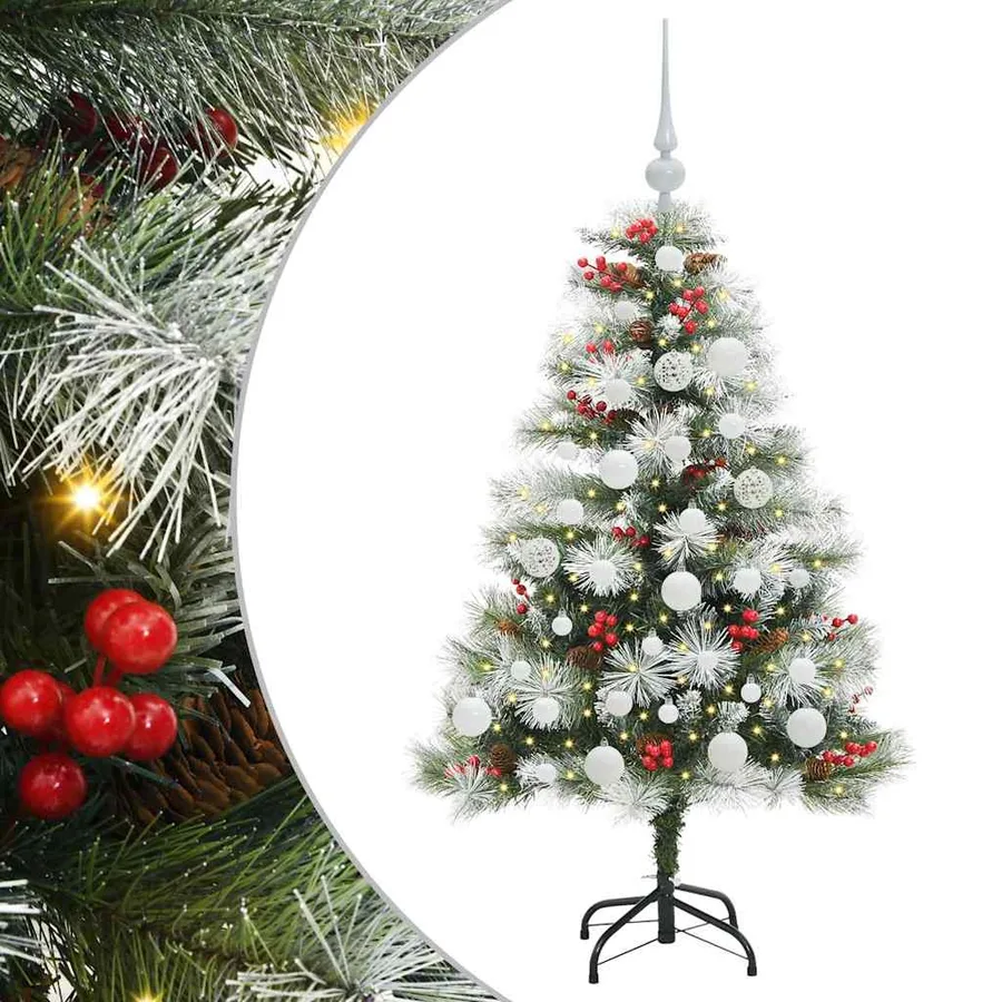 Sapin de Noël artificiel Vert et blanc 120 cm - 2