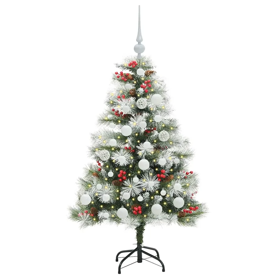 Sapin de Noël artificiel Vert et blanc 120 cm - 3