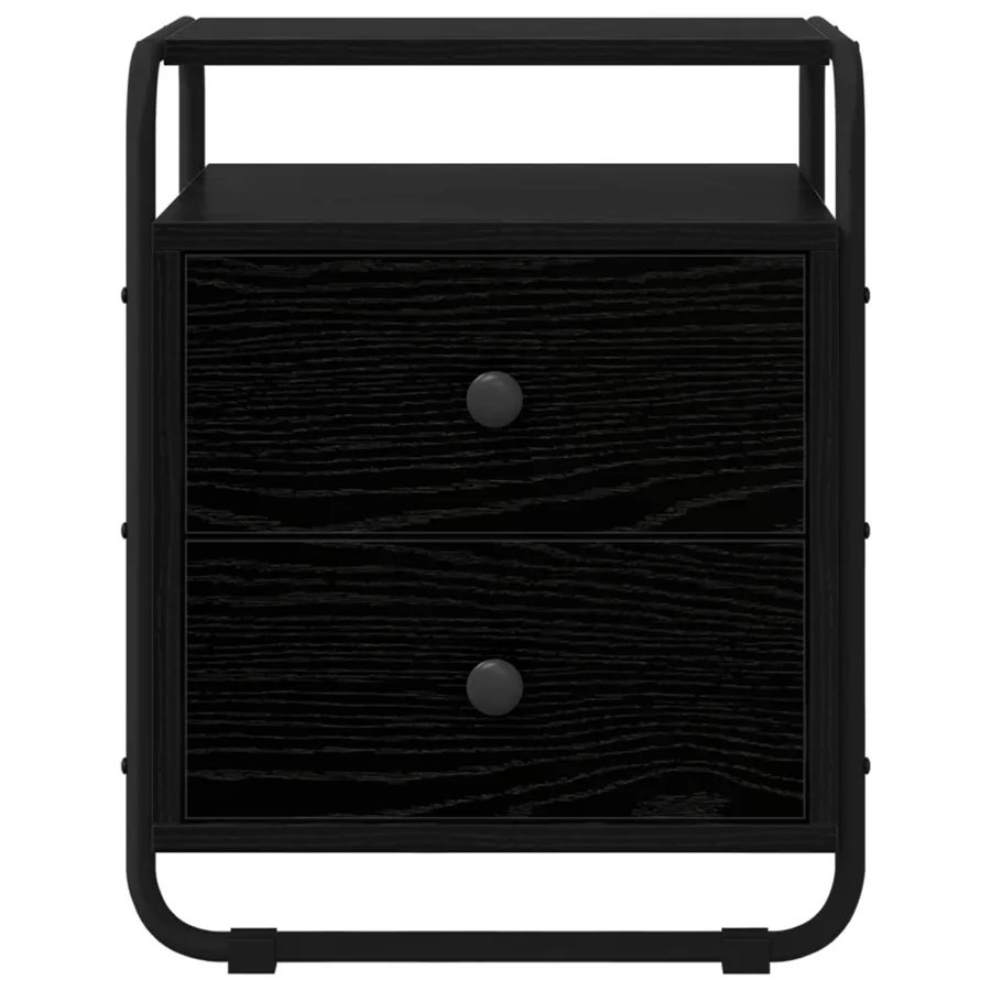 Table de chevet Chêne noir Bois d'ingénierie - 5