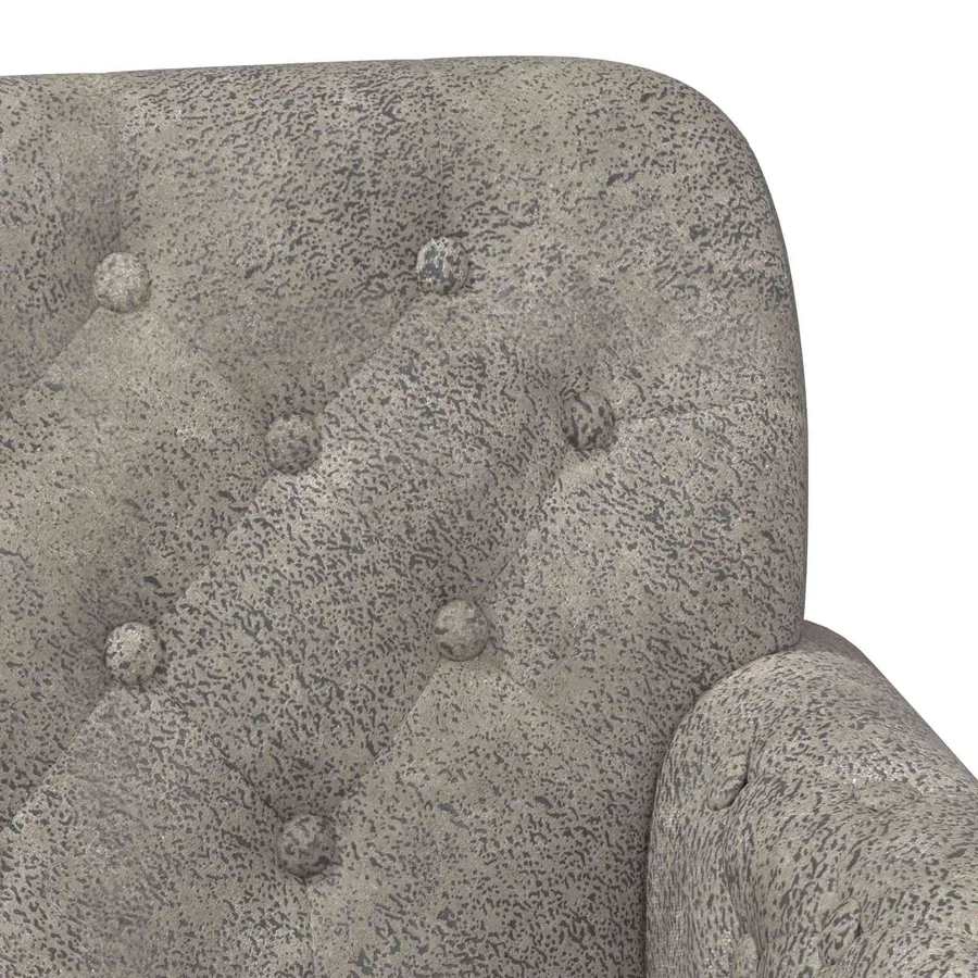 Canapé love seat avec capitonnage en boutons Gris clair - 7
