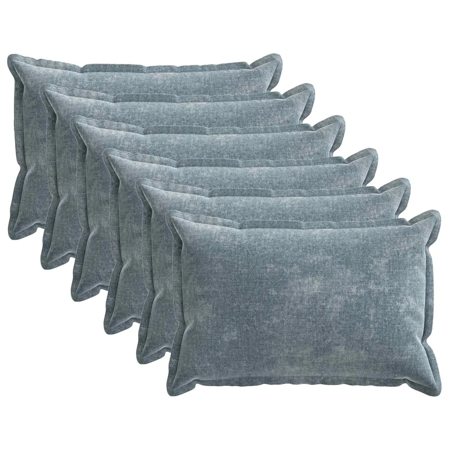 Housse de coussin 6 pcs HOUTEN Bleu clair 50 x 75 cm