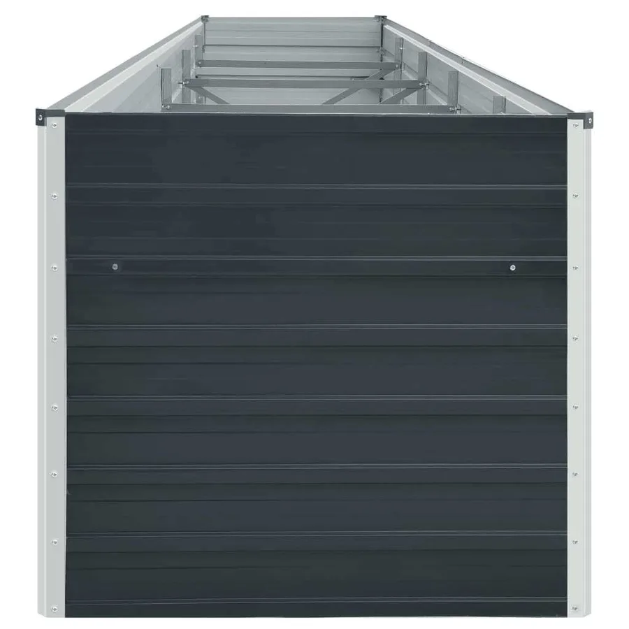 Lit surélevé de jardin Acier galvanisé 400x80x45 cm Anthracite - 5