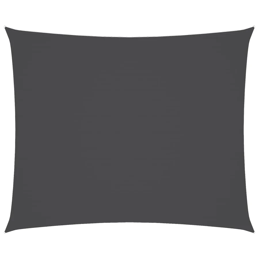Voile de parasol tissu oxford rectangulaire 5x6 m anthracite - 2