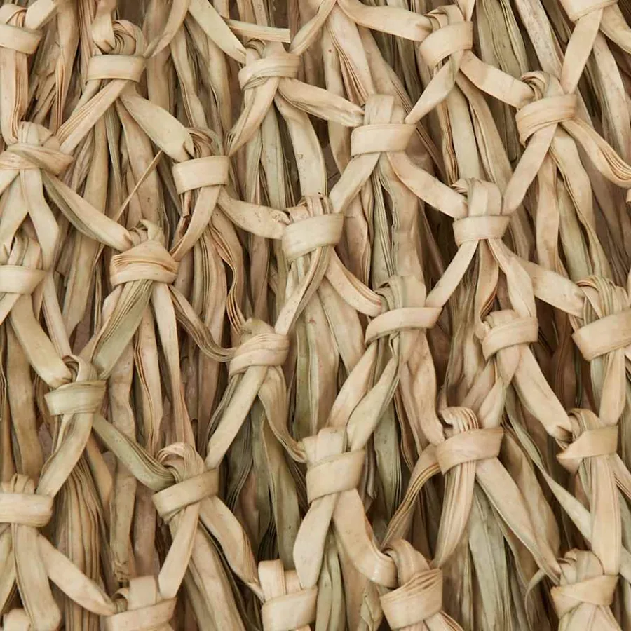 Parasol en bambou avec toit en feuille de bananier 210 cm - 11