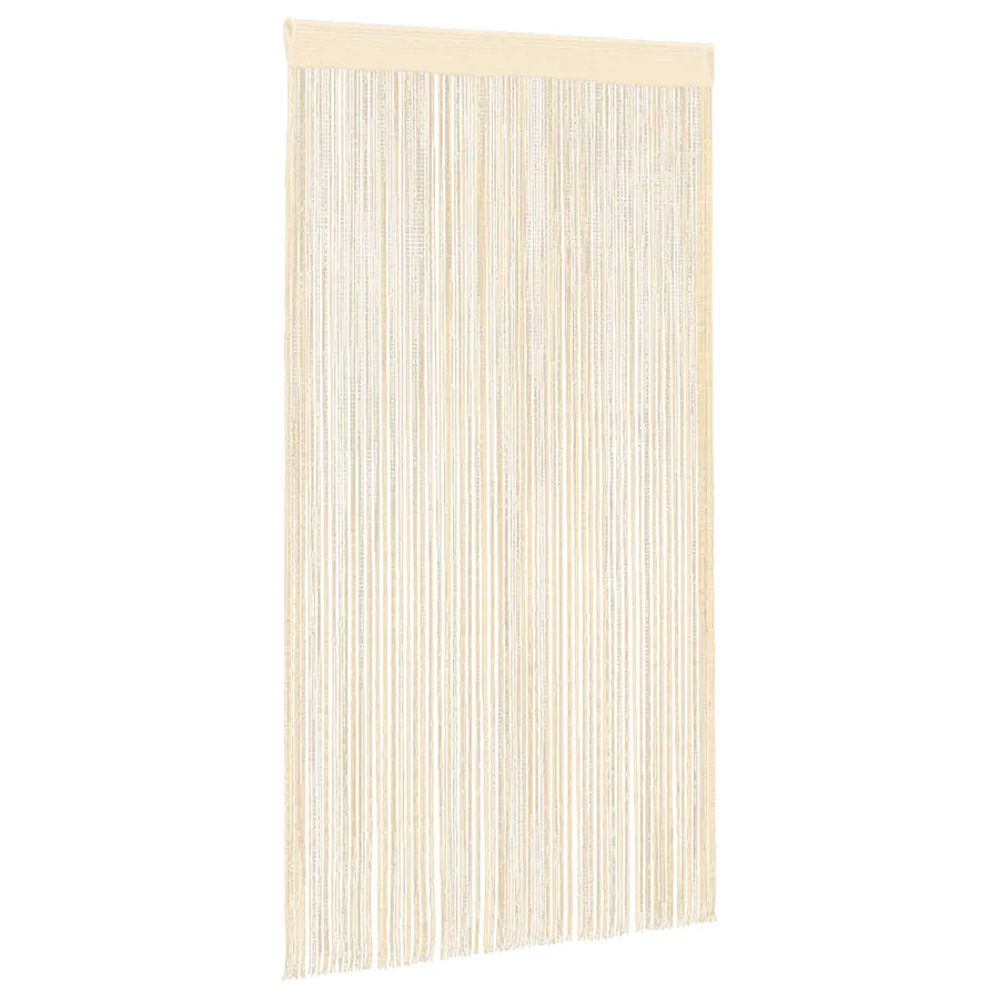 Rideau en fils 2 pcs 140 x 250 cm Crème - 3