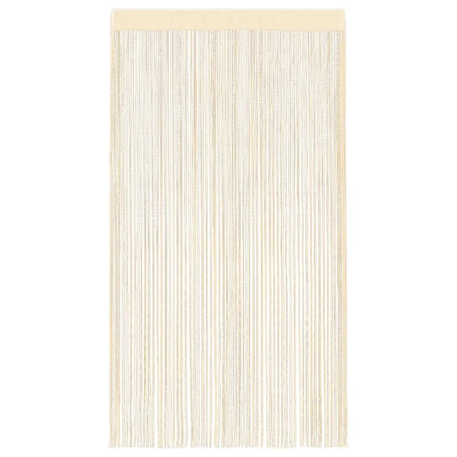 Rideau en fils 2 pcs 140 x 250 cm Crème - 4
