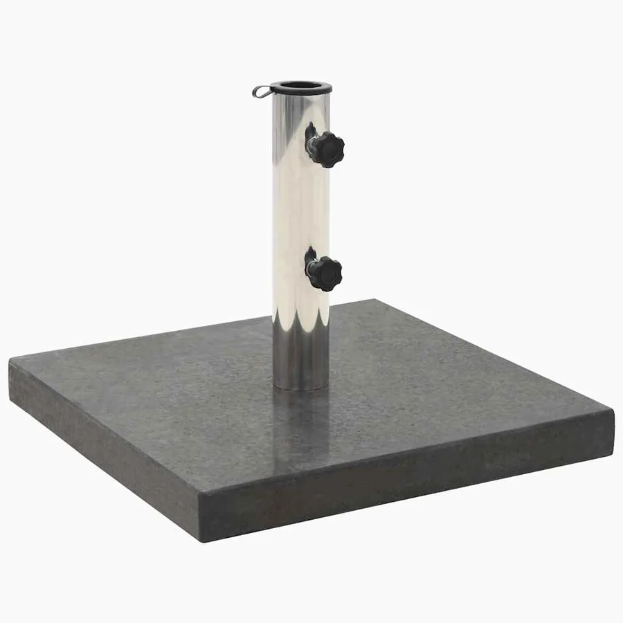 Socle de parasol Granite 28,5 kg Carré Noir - 2