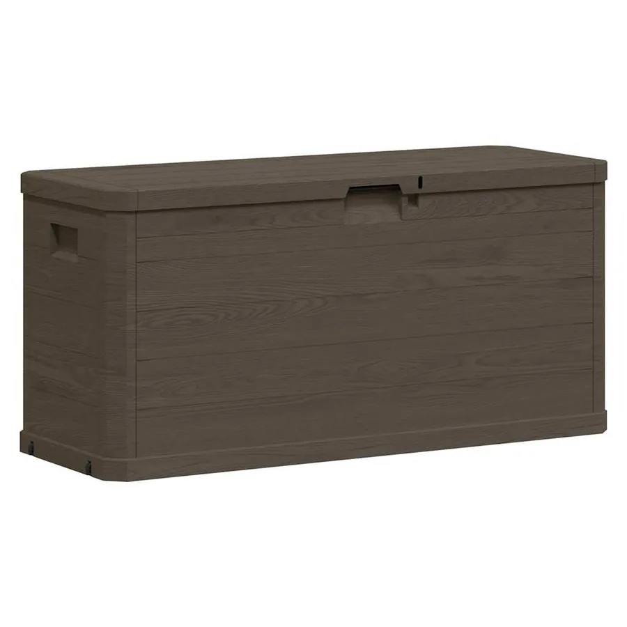 Boîte de rangement de jardin 280 L Marron - 3