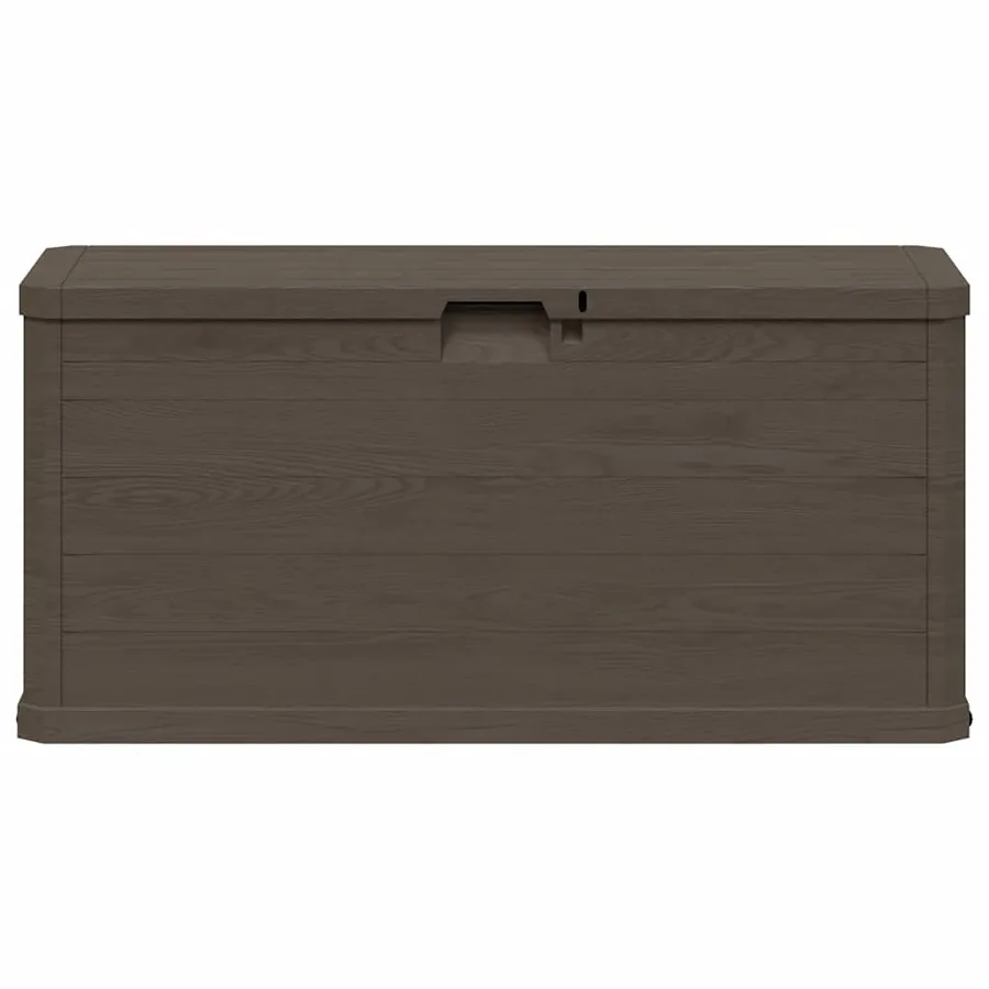 Boîte de rangement de jardin 280 L Marron - 4