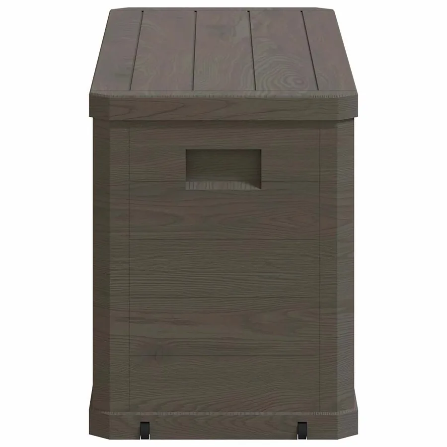 Boîte de rangement de jardin 280 L Marron - 5