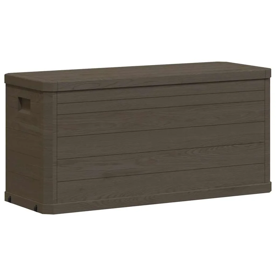 Boîte de rangement de jardin 280 L Marron - 6
