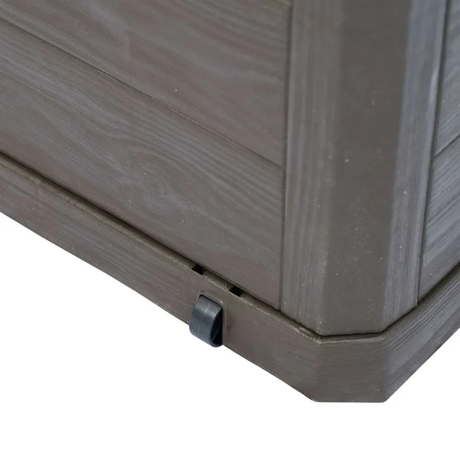 Boîte de rangement de jardin 280 L Marron - 8