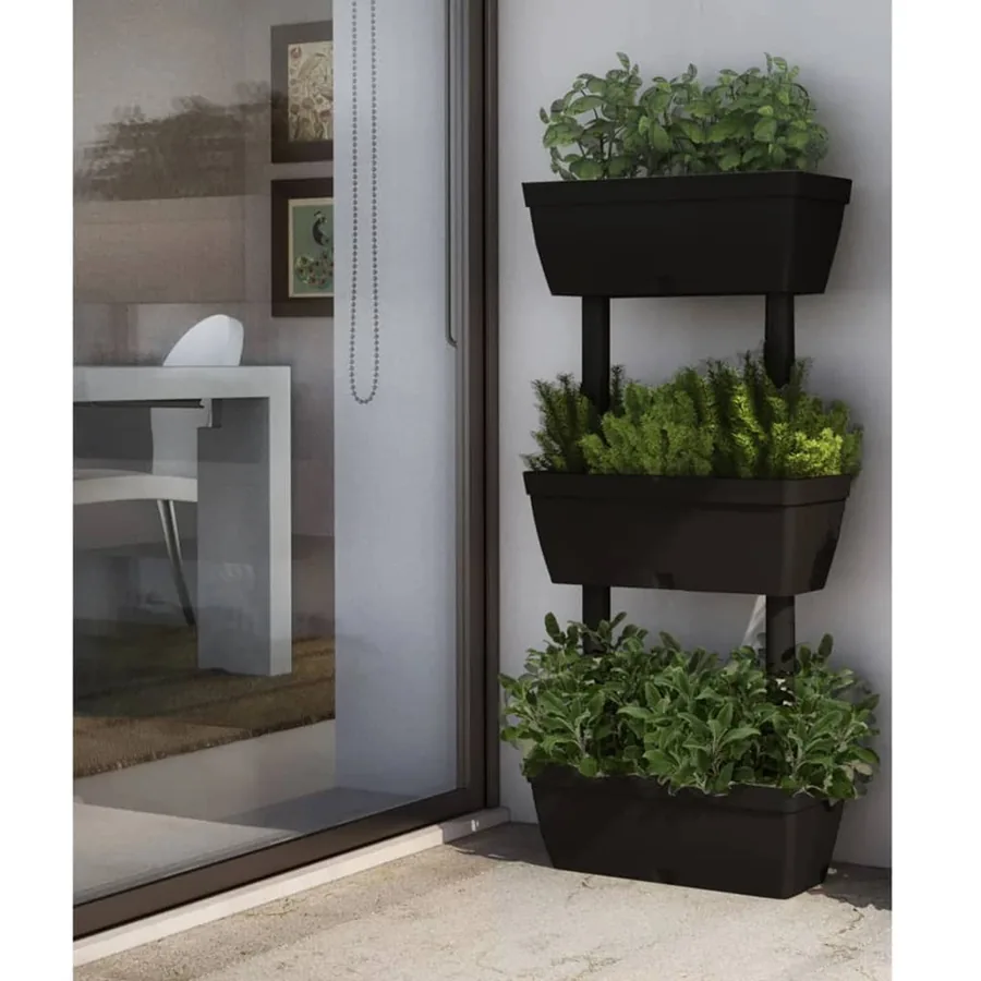 Jardinières 6 pcs 100 cm Anthracite