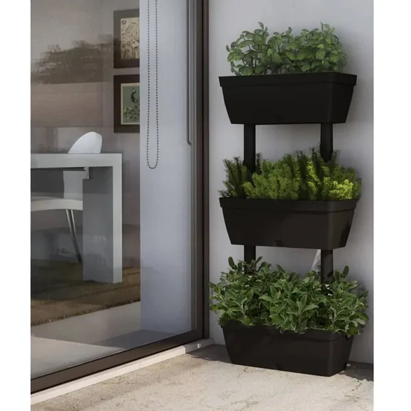 Jardinières 6 pcs 100 cm Anthracite