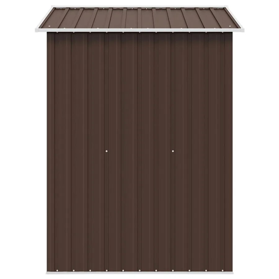 Abri de stockage pour jardin Marron 204x132x186 cm Acier - 6