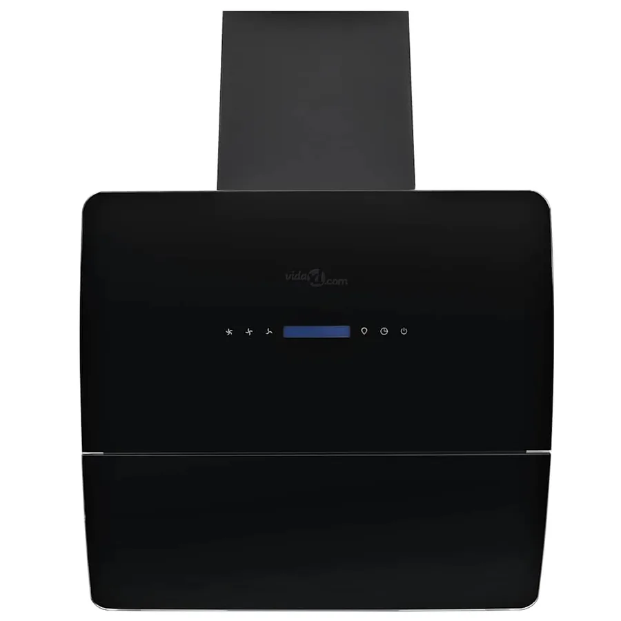 Hotte murale acier inoxydable 756 m³/h 60 cm Noir - 2