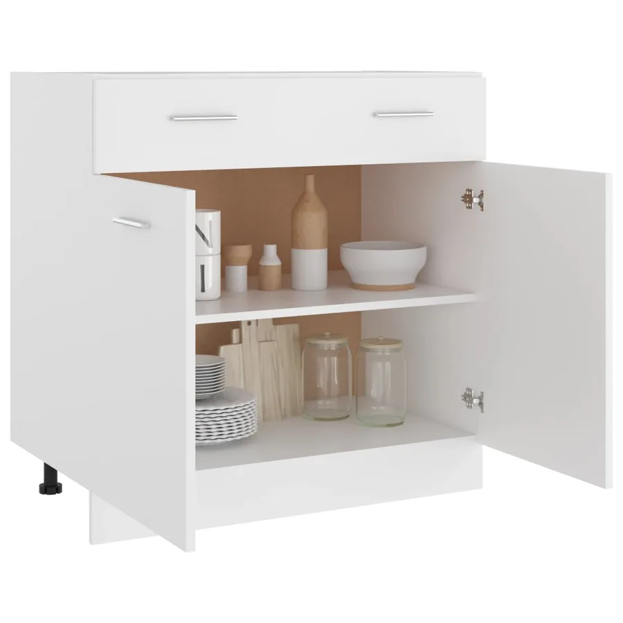 Armoire à tiroirs "Lyon" Blanc 80 x 46 x 81,5 cm Bois d'ingénierie - 4