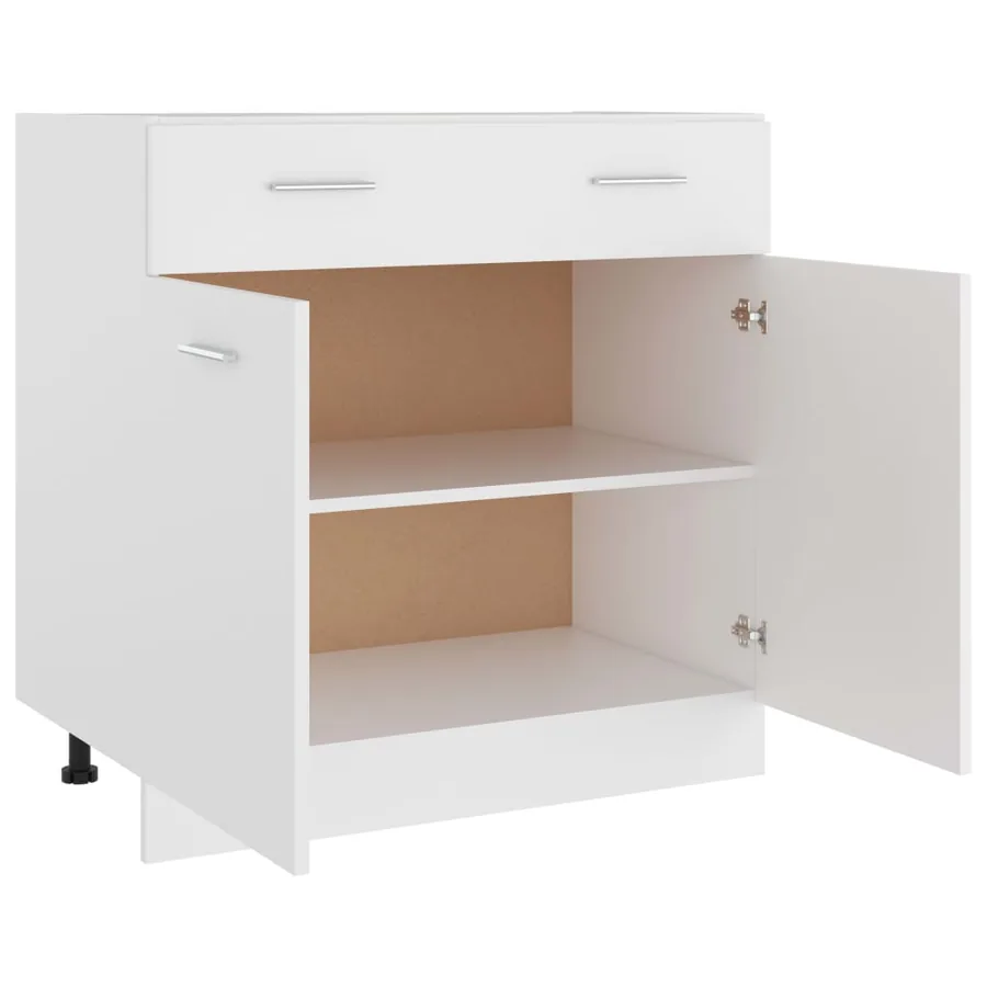 Armoire à tiroirs "Lyon" Blanc 80 x 46 x 81,5 cm Bois d'ingénierie - 5