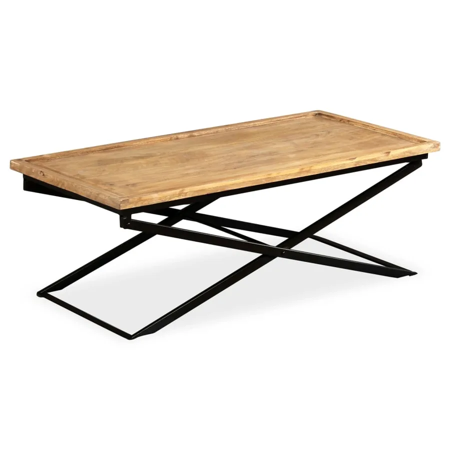 Table basse Bois de manguier massif 110x55x42 cm - 4