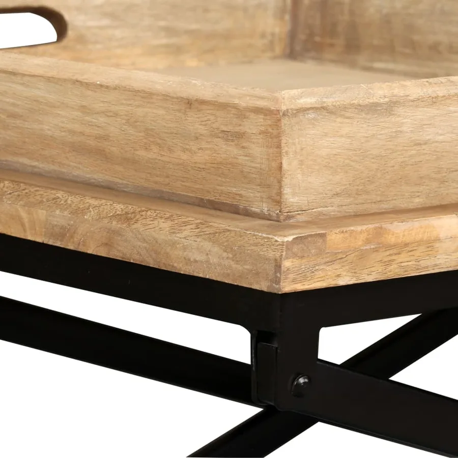 Table basse Bois de manguier massif 110x55x42 cm - 8