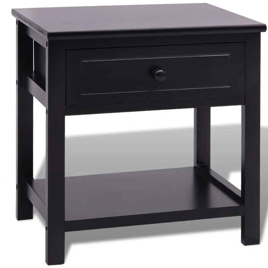 Table de chevet Bois Noir - 2