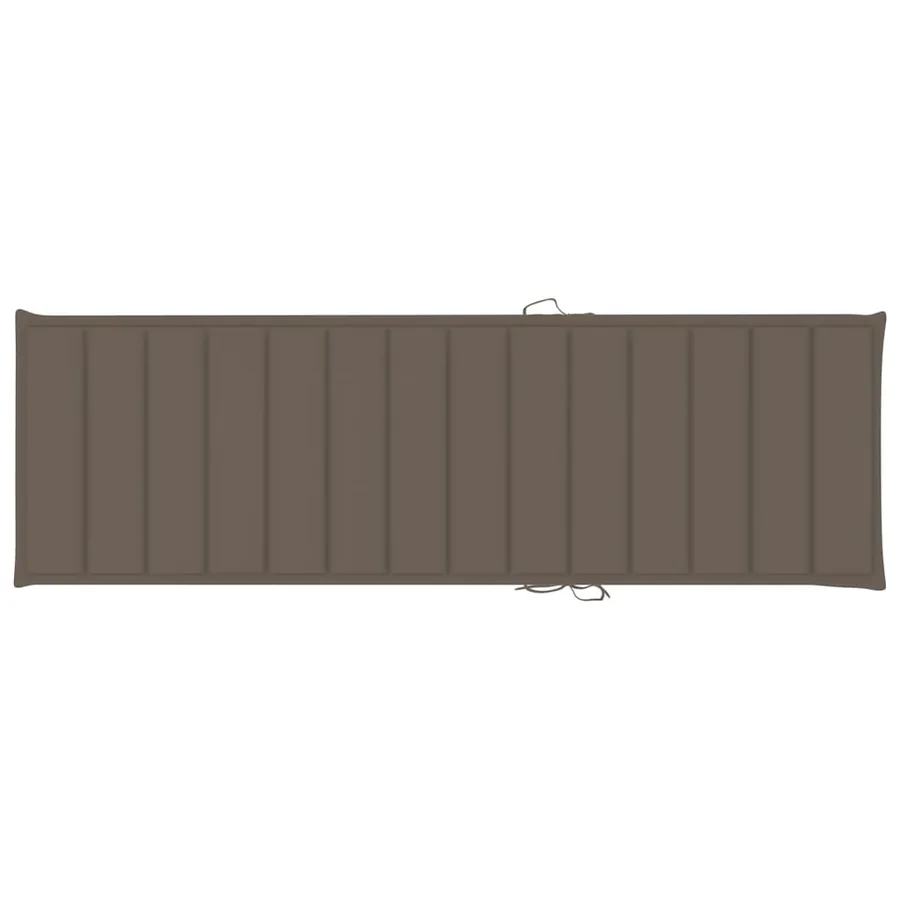 Chaise longue de jardin avec coussin Bois d'acacia solide - 16
