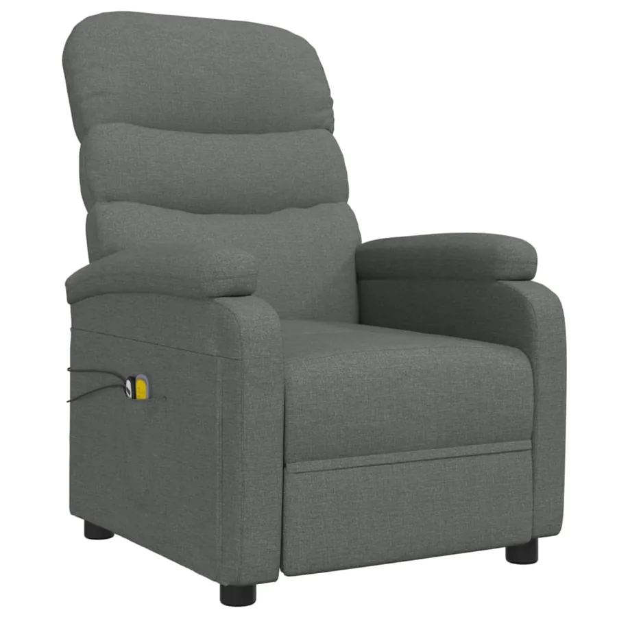 Fauteuil électrique de massage Gris foncé Tissu - 3