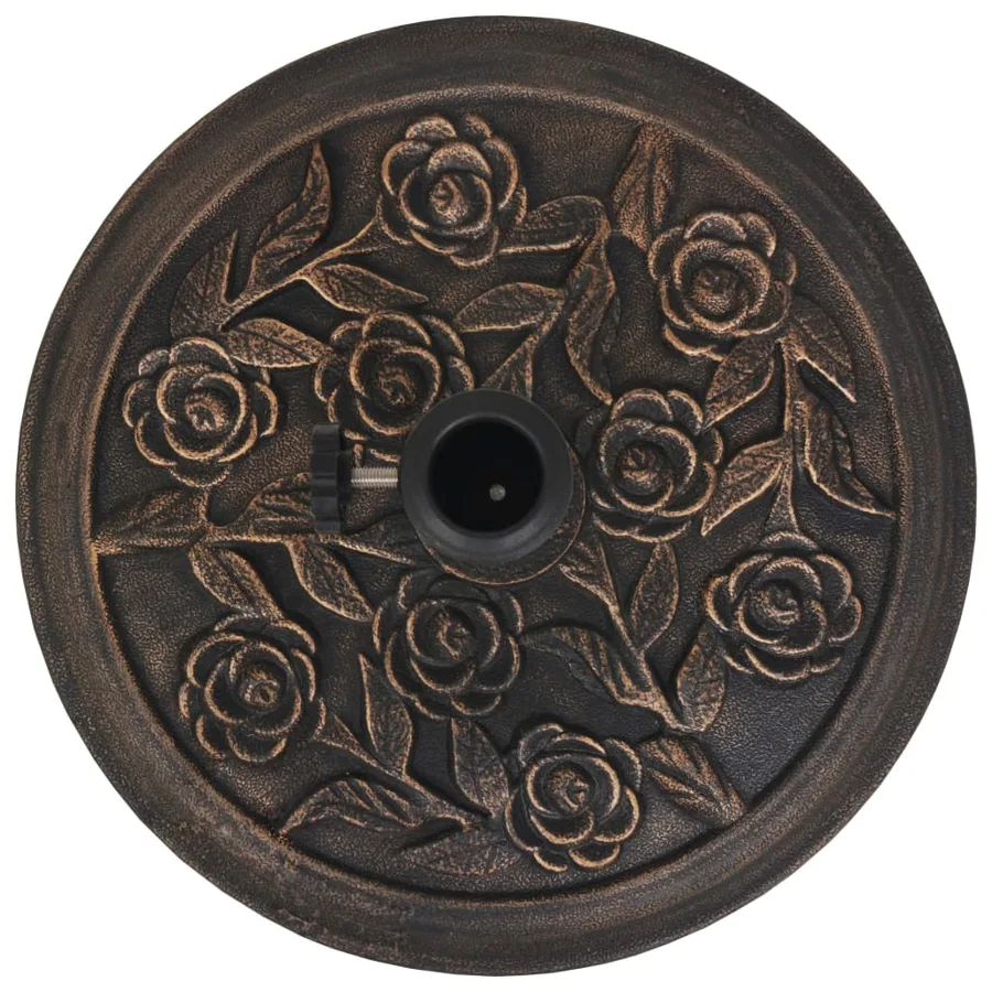 Socle de parasol Résine Rond Bronze 9 kg - 4