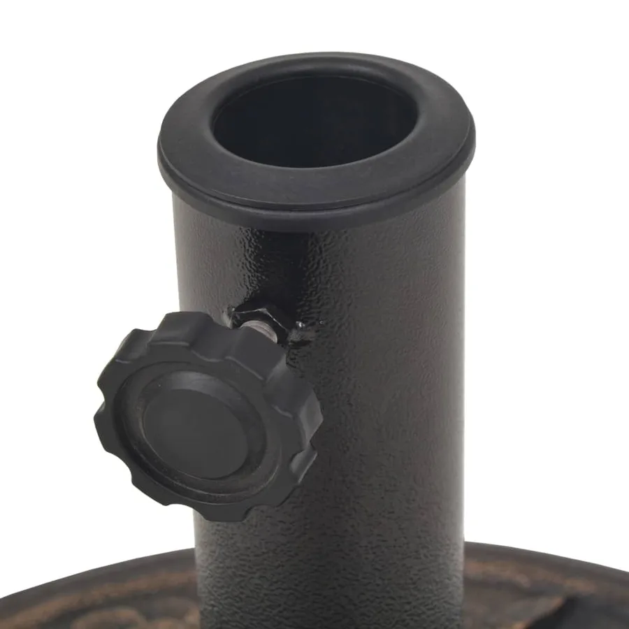 Socle de parasol Résine Rond Bronze 9 kg - 6