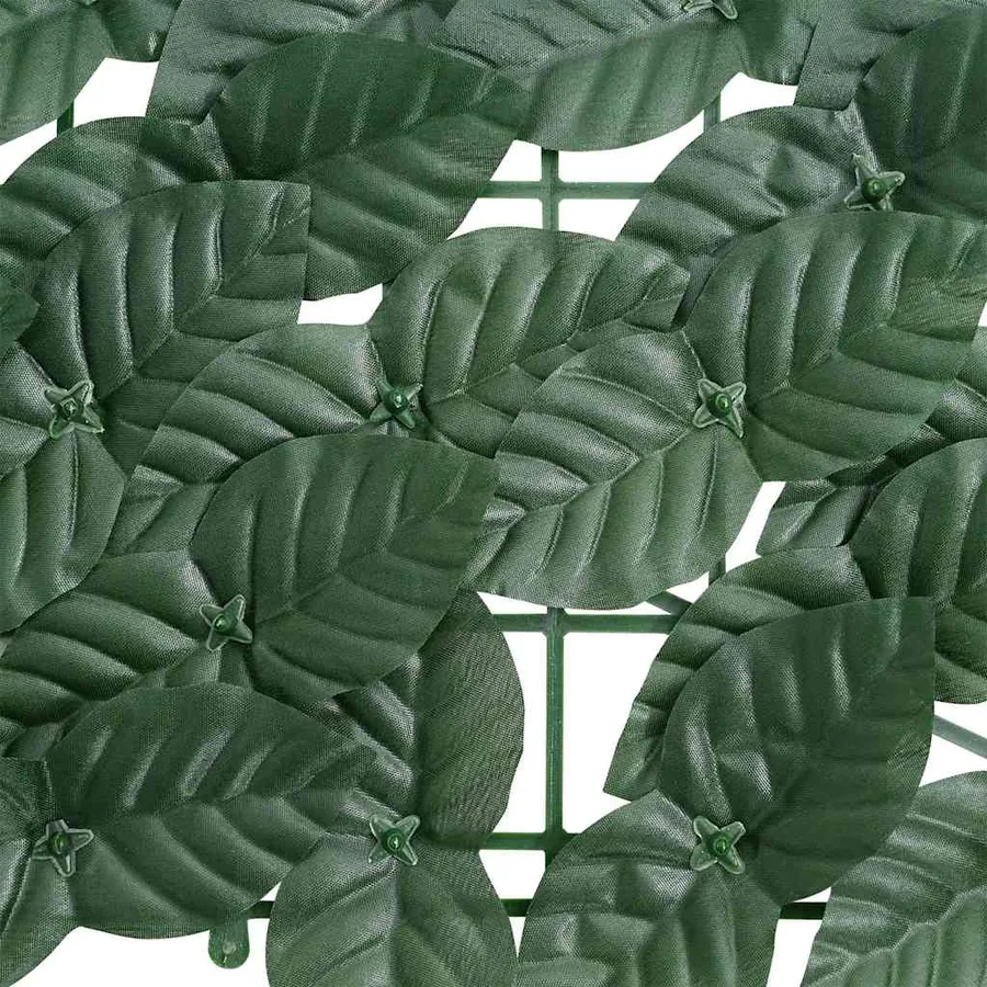 Écran de balcon avec feuilles vert foncé 500x100 cm - 4
