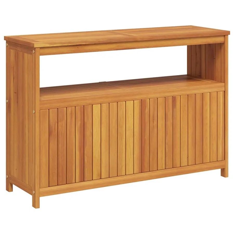 Table console de jardin 110x35x75 cm bois massif d'acacia - 14