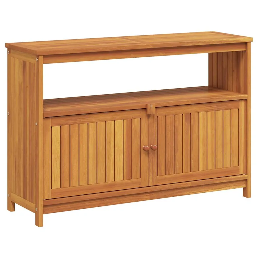 Table console de jardin 110x35x75 cm bois massif d'acacia - 2