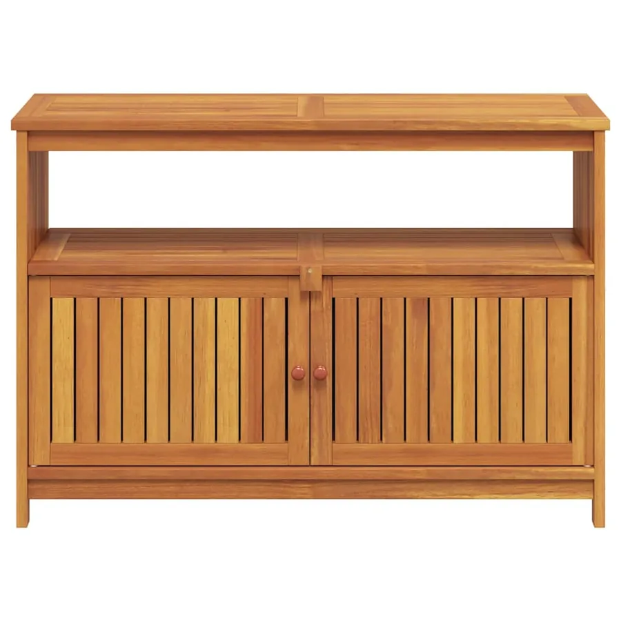 Table console de jardin 110x35x75 cm bois massif d'acacia - 5