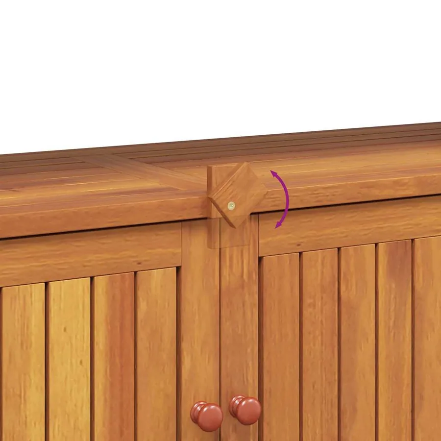 Table console de jardin 110x35x75 cm bois massif d'acacia - 8