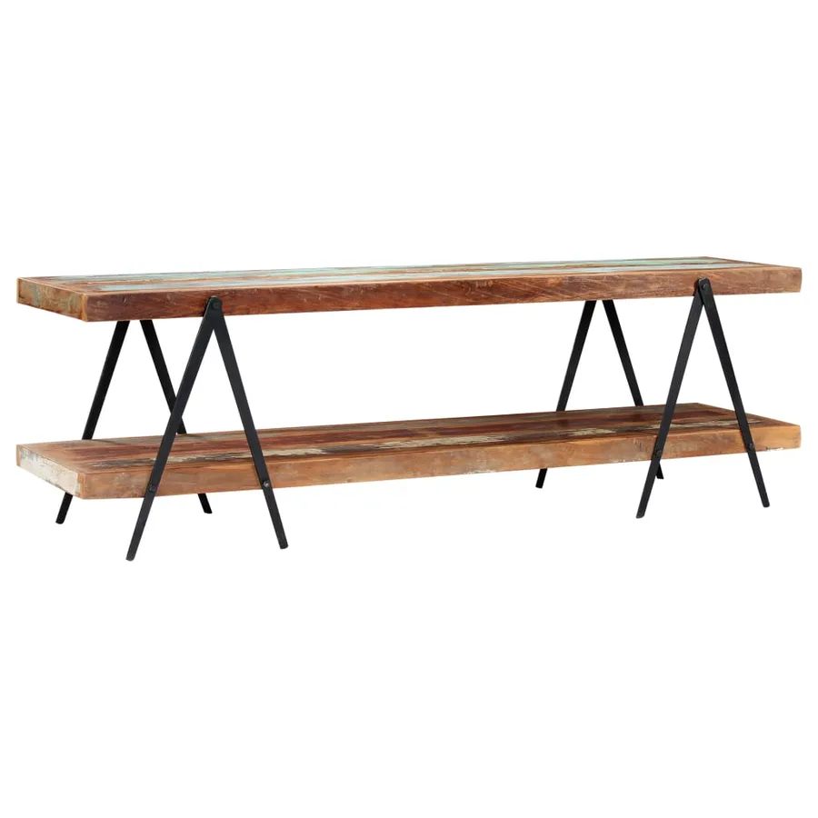 Meuble TV 160x40x50 cm Bois de récupération massif - 10