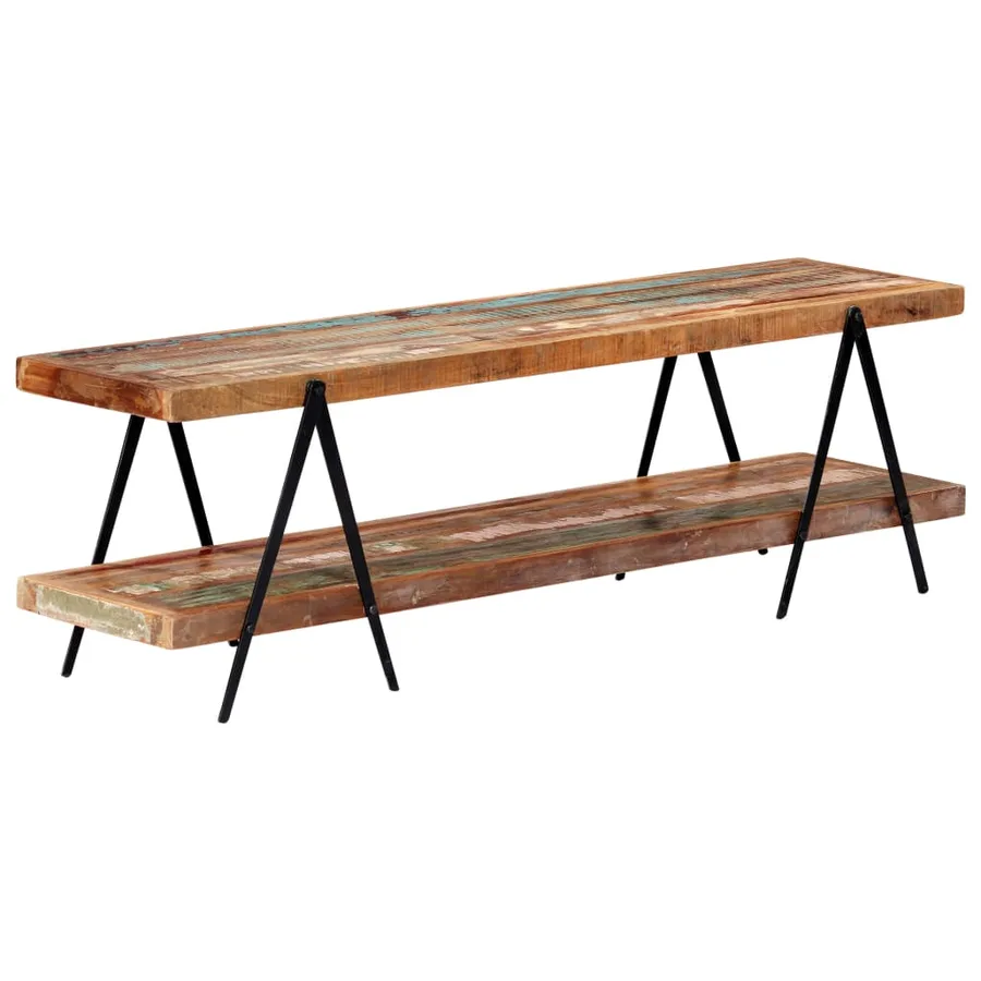 Meuble TV 160x40x50 cm Bois de récupération massif - 6