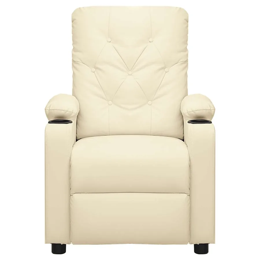 Fauteuil de massage Crème Similicuir - 2