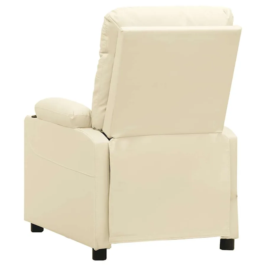 Fauteuil de massage Crème Similicuir - 5