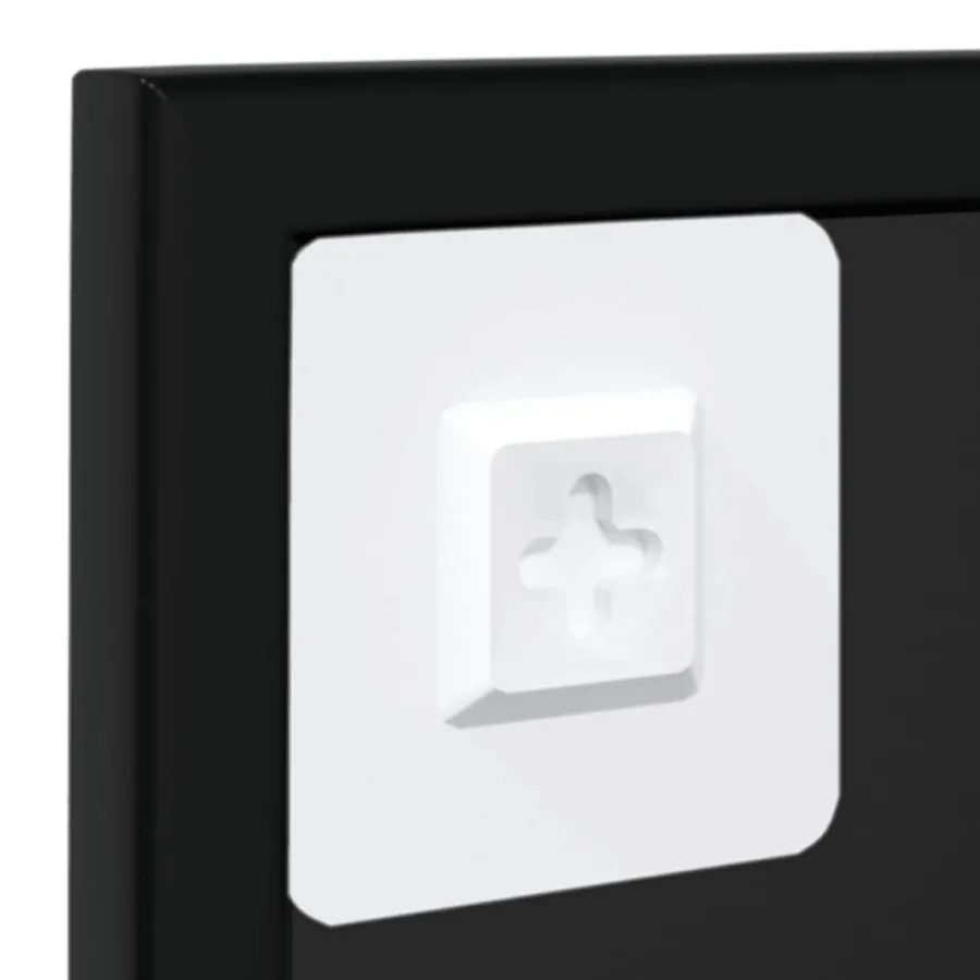 Miroirs muraux 2 pcs noir 100x60 cm métal - 7