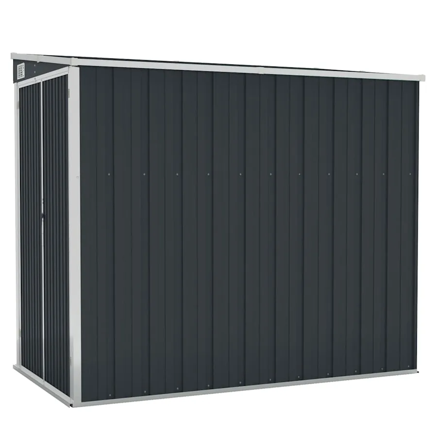 Abri de jardin mural Anthracite 118x194x178 cm Métal - 2