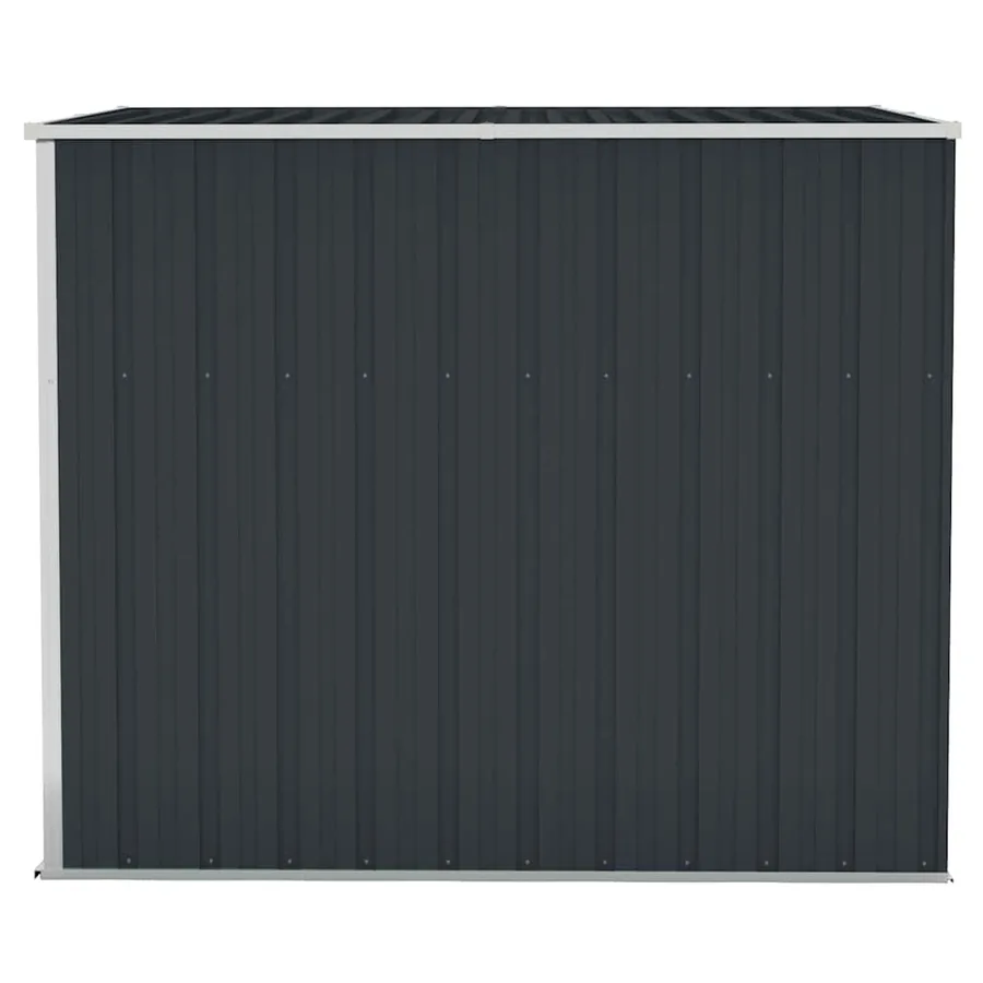Abri de jardin mural Anthracite 118x194x178 cm Métal - 4