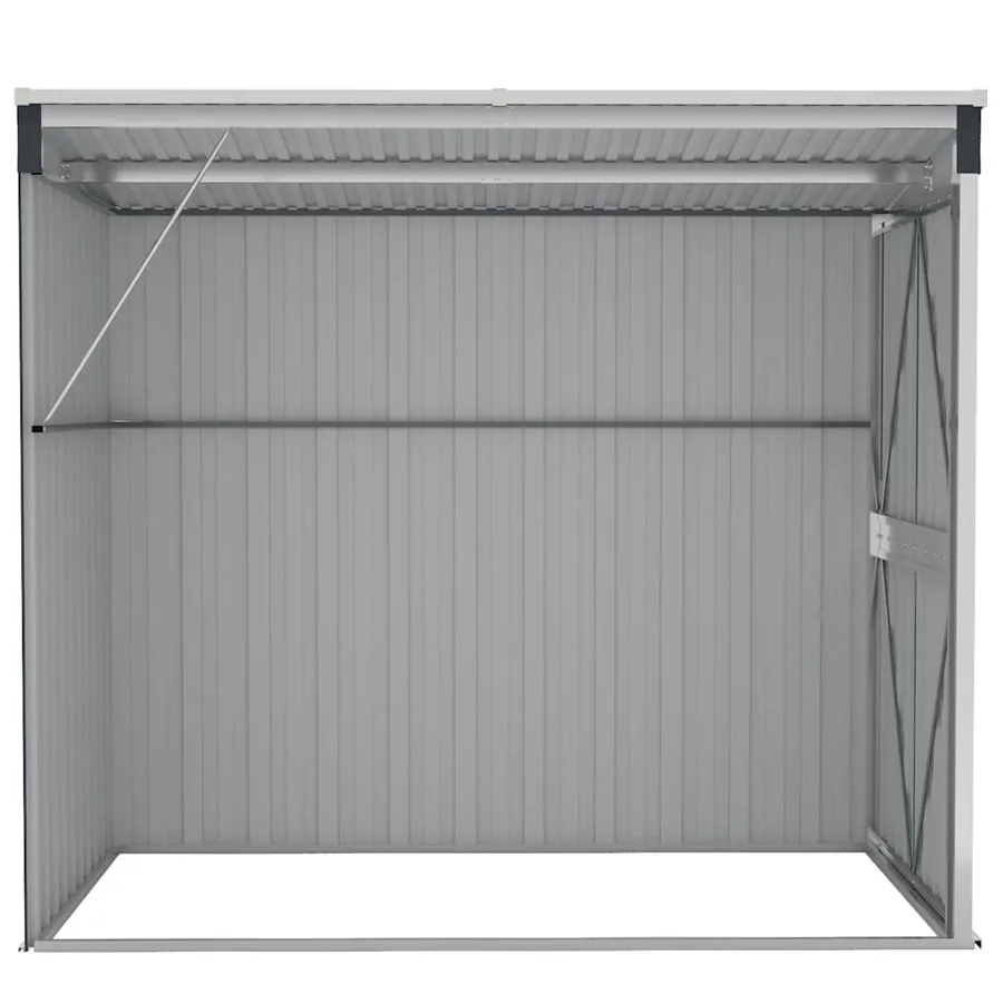 Abri de jardin mural Anthracite 118x194x178 cm Métal - 5
