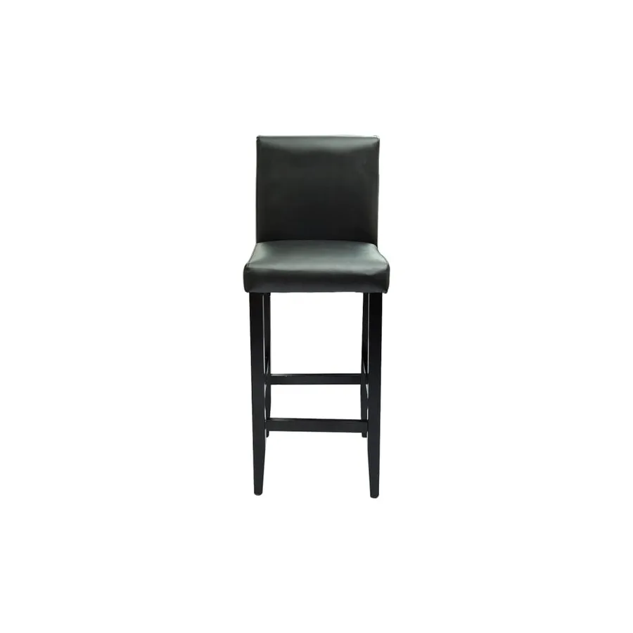 Set de 1 table de bar et 2 tabourets noir - 6