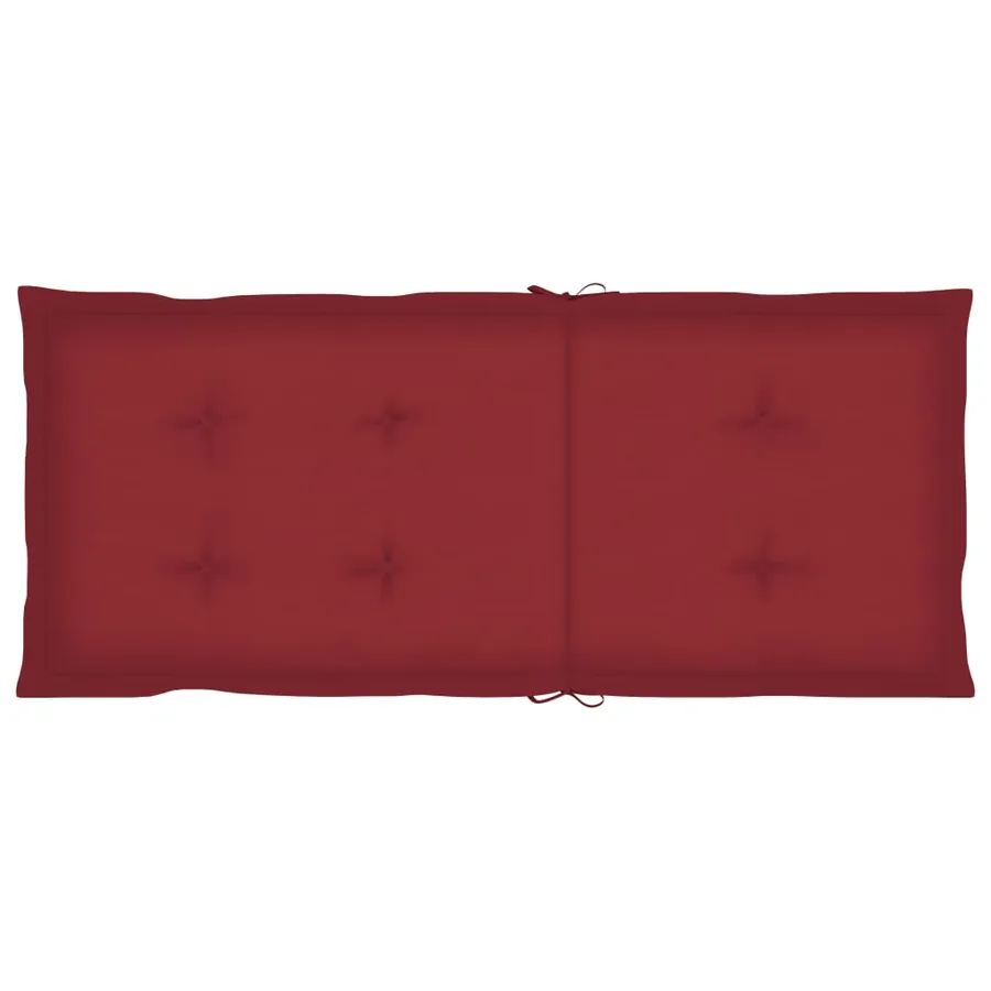 Chaises inclinables de jardin lot de 3 et coussins Bois acacia - 8