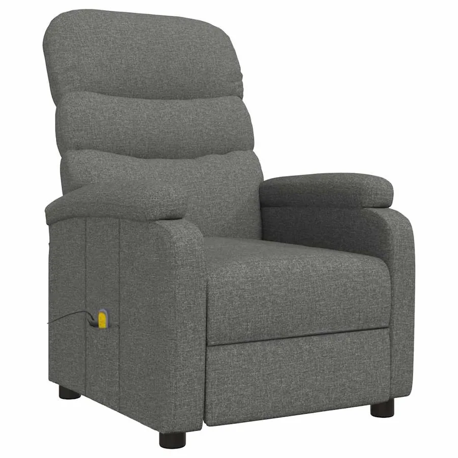 Fauteuil de massage Gris foncé Tissu - 2