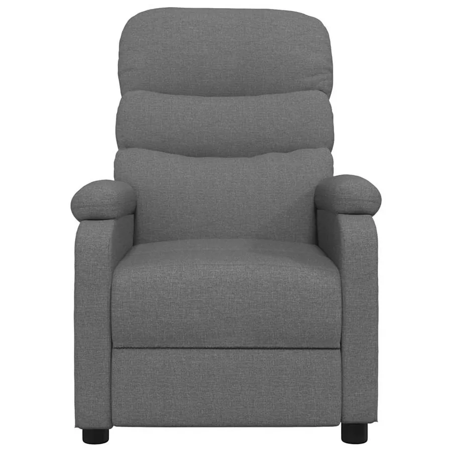 Fauteuil de massage Gris foncé Tissu - 3