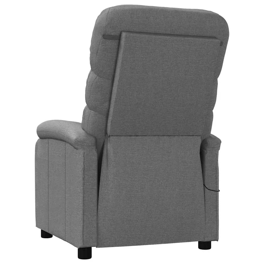 Fauteuil de massage Gris foncé Tissu - 5